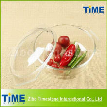 Caçarola de comida de vidro transparente Pyrex